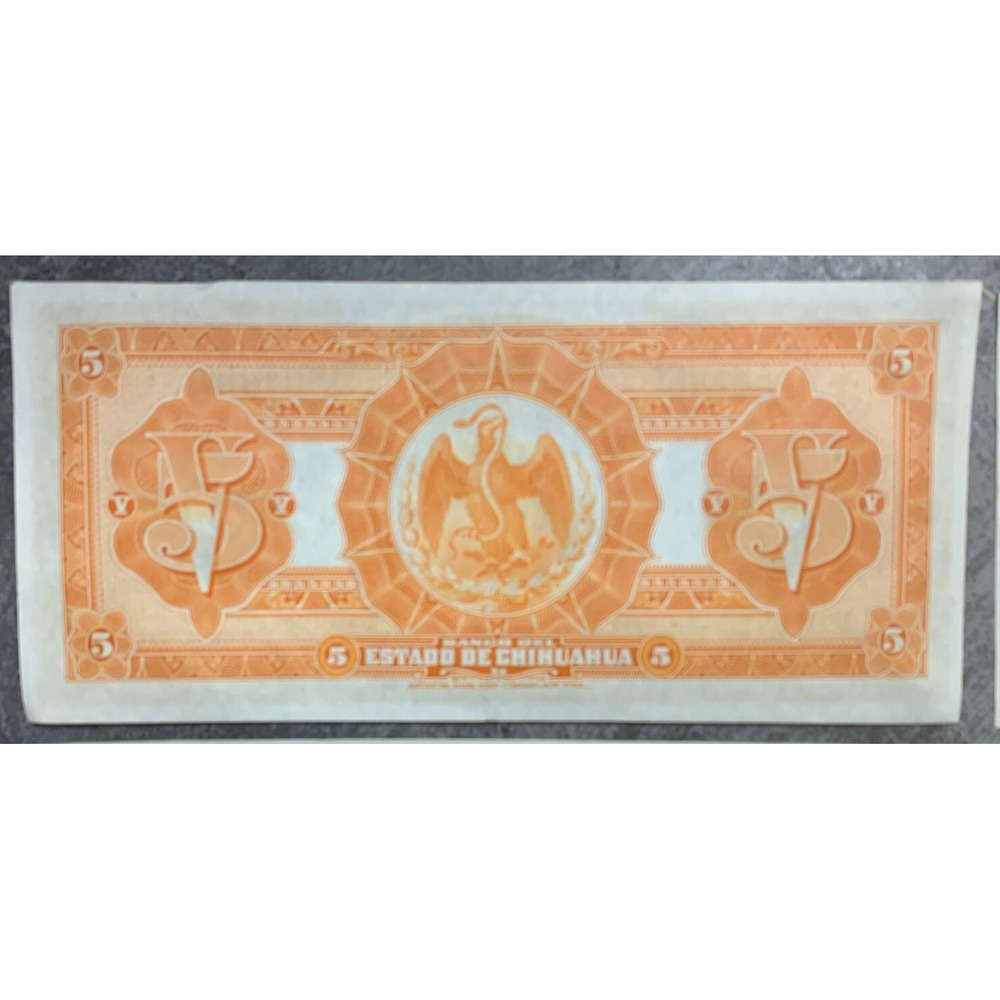 Mexico 5 Pesos, Serie A, 1913 UNC AU Banknote, lot of 4 - Picture 11 of 14